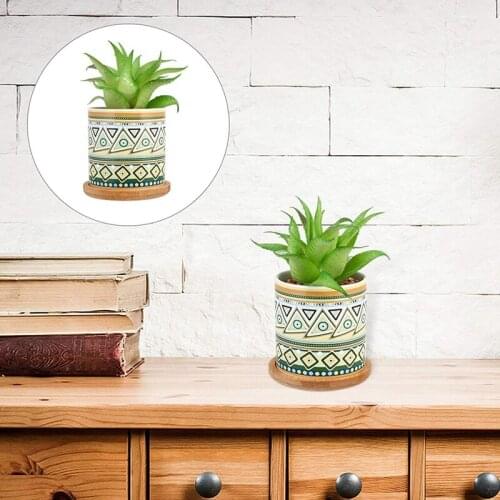 Mini Potted Succulent Artificial Succulents Realistic Fake Plants Faux Succulent Potted Cactus Cacti Plant