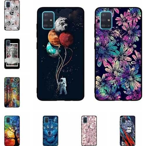 Soft TPU Case For Samsung Galaxy A51 Case Silicone Funda Coque Capa Shell Back Cover For Samsung A51 A 51 GalaxyA51 Phone Case