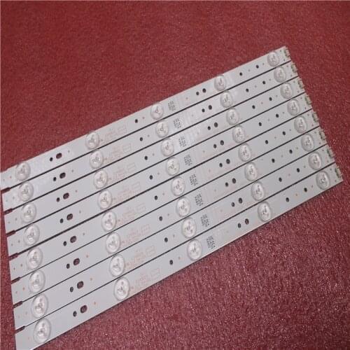 New 40 PCS/set 5LED 405mm LED strip For Polaroid TQL43F4PR001 5800-W43001-3P00 5835-W43002-2P00 RDL430FY 43X5 43LES70T2 43K2