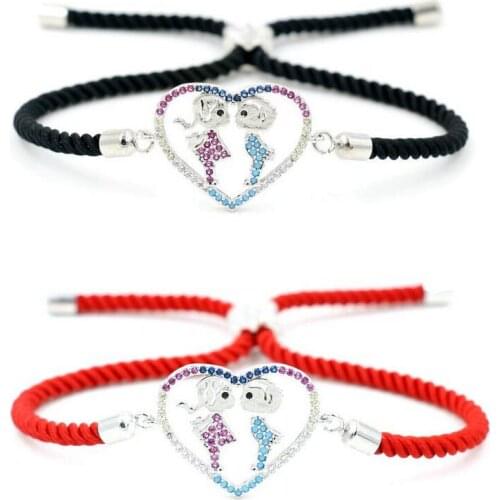 Charm Women Bracelet Unique Forever Love Boys Girls Bracelet Red Rope Strings Thread Heart Bracelets For Women Wedding Jewelry