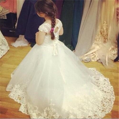 Girls pageant dresses Baby dresses for girls first communion dresses for girls Appliques Flower girl dresses for weddings
