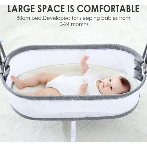 Baby Crib Cradle Bed Portable Bb Big Bed Newborn Bed Rocking Baby Bassinet for Children Chaise Longue