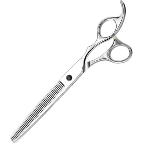 7.5 Inch Japanese Stainless Steel 440C Professional Barber Hair Cutting Thinning Scissors For Pets Grooming