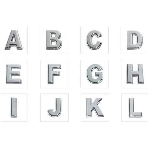 20PCS/lot 10MM DIY Plain Chrome Slide Letters " N--Z Can Choose Each Letter " Fit For Keychains & Wristband