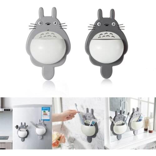 Cartoon animals Home Bathroom Toothbrush Wall Mount Holder Sucker Suction Organizer bathroom shelf wash supplies