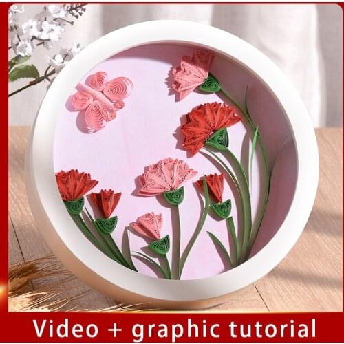 DIY Japanese Origami Art festival Gift Supplies Tool Craft paper Home decoration thick Quilling roll paper Painting Material Set