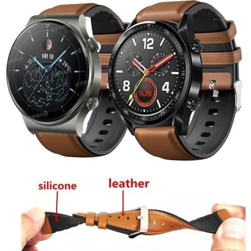 Replaceable Watchbands for HUAWEI WATCH GT 2 46mm/GT Active 46mm/HONOR Magic Silicone Strap Band For Huawei GT2 Pro Bracelet