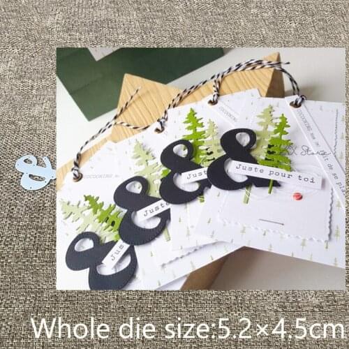 XLDesign Craft Metal Cutting Dies cut dies "&" symbol decoration scrapbook Album Paper Card Craft Embossing die cuts