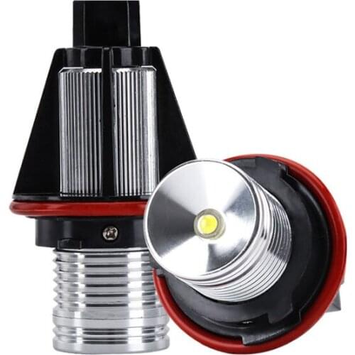 2Pcs LED Angel Eyes Marker Light Bulb Error Free DRL Fog Lamp 12V White For BMW E39 E60 E61 E63 E83 E87 X5 M5