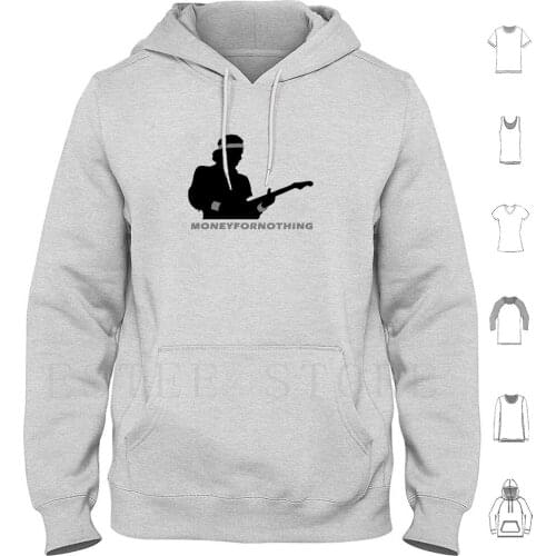 Money For Nothing-Dire Straits-Mark Knopfler Hoodie Long Sleeve Dire Straits Mark Knopfler Money For Nothing Music Guitar