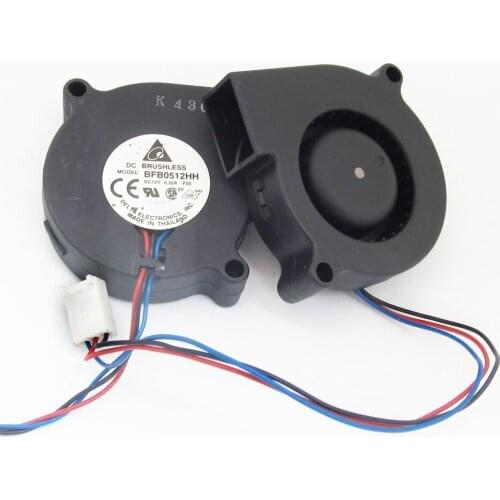 1pc Delta BFB0512HH -F00 50x50x15mm 5015 DC 12V 0.31A Ball Bearing Blower Fan