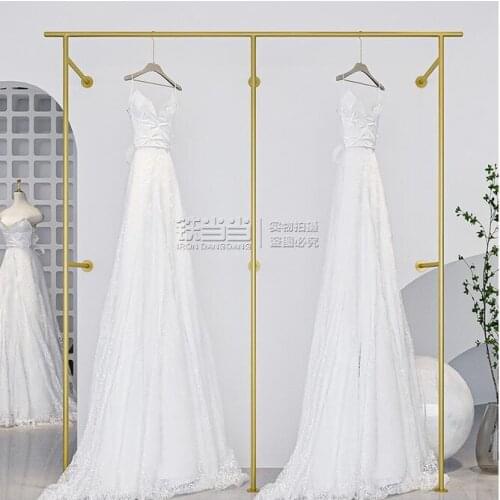 Wedding dress hanger hanging cheongsam special hanger photo studio wedding dress display rack wall display rack support customiz