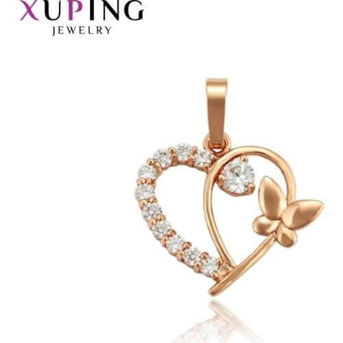 Xuping Jewelry Heart Shaped Charm Style Pendant with Gold Plated for Women Girls Gifts 33791