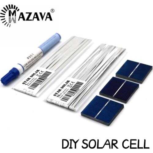 Battery Charge 5V 6V 9V 12V C60 5/6 inch Solar Cells DIY Tab wire Bus PV Ribbons Flex Pen 951 Charger Polycrystalline
