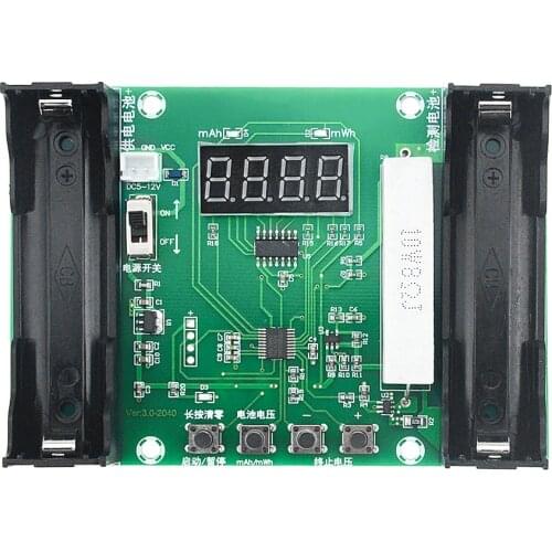 1PCS XH-M240 For 18650 Lithium Battery Capacity Tester maH mwH Digital Discharge Electronic Load Battery Monitor
