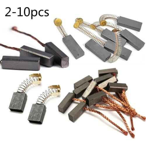 2-10pcs Power Tool Carbon Brush Electric Hammer Angle Grinder Graphite Brush Replacement