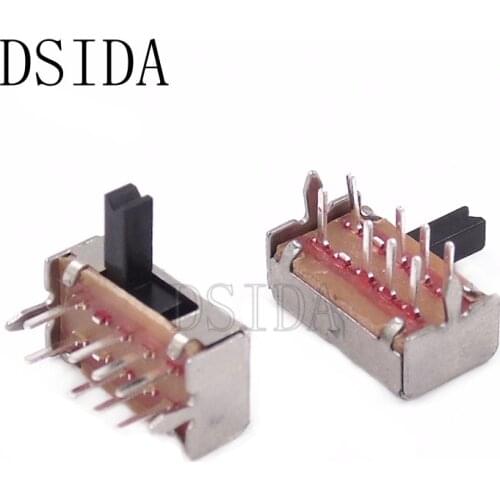 20PCS SK23D07 SK23D07VG5 8 Pin PCB 3 Position 2P3T DP3T Miniature Slide Switch Side Handle High 5mm
