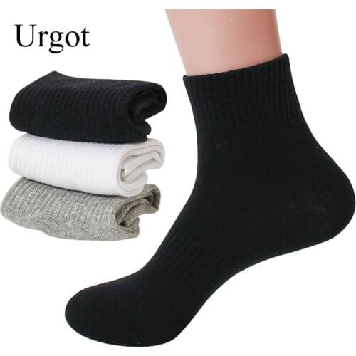 Urgot 3 Pairs Men Women Socks Eur40-44&35-39 All Seasons Socks Mens Cotton Socks Women Fashion Casual Sock Sox Meias Calcetines