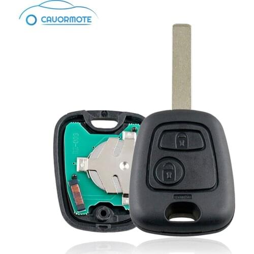 433MHZ Remote Key For Peugeot 307 Electronic ID46 Chip 2 Buttons Car Key Fob For Citroen C1 C2 C3 C4 Xsara Picasso Car Keyless