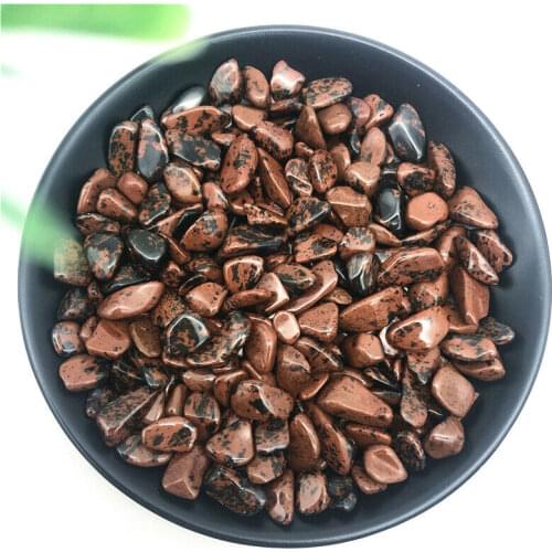 50g 9-12mm Natural Red Obsidian Tumbled Crystal Polished Stone Reiki Healing Natural Stones and Minerals