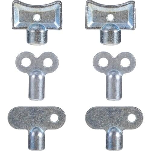 6pcs Radiator Valves Keys Radiator Bleed Hole Key Radiator Vent Air Valves Key
