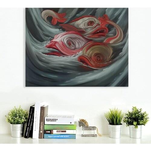 Abstract Fish HD Canvas Print Home decoration Living Room Bedroom Wall pictures Art painting Modern Painting Unframed