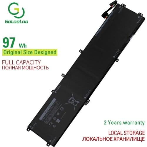 Golooloo 11.4V 97Wh 6GTPY Laptop Battery For DELL Precision 05041C 5520 5530 for DELL XPS 15 9570 9560 P56F-001 P83F001 Notebook