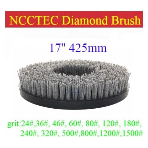 17'' Diamond abrasive brush | 425mm round brush for granite | Represent natural color and best crystal texture