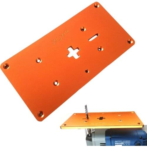 Aluminum Electric Jig Saw Flip Board Router Table Insert Plate for Jig Saw Woodworking Work Benches