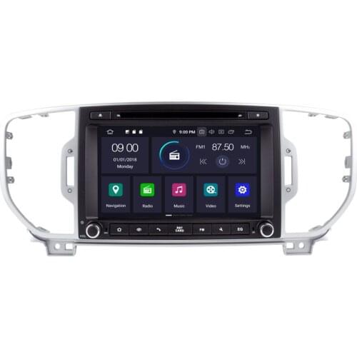 8" Android 10.0 OS Car DVD Multimedia Navigation GPS Radio System Player for Kia Sportage (QL) 2016-2020 & Kia KX5 2016-2020