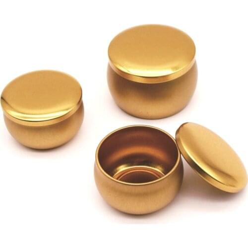 1pc DIY Candle Jars Metal Round Aluminum Candle Cans With Lid Candle Tin Cans Party Candle Making Food Spices Storage