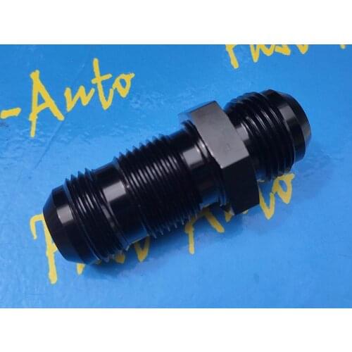 BLACK 12AN an12 an 12 (1-1/16"-12 UNF) BULKHEAD STRAIGHT MALE Oil Hose Fitting Adapter