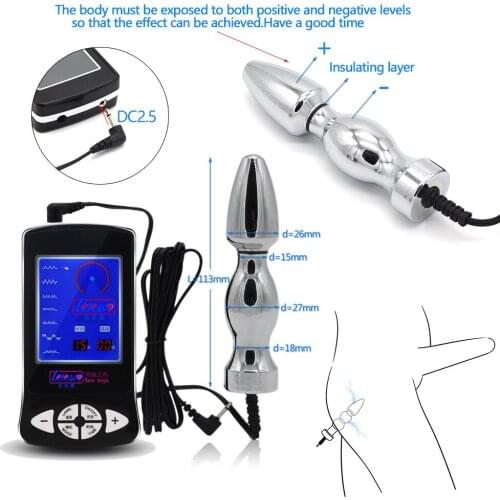 Electric Shock Anal Plug Electro Massage Pad Body Stimulation Orgasm Medical Themed Toys Kit Erotic Adults Sex Toys for Couples