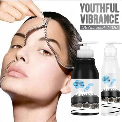 Volcanic Mud Shower Gel For All skin type Men Women Whole Body Wash Fast Whitening Deep Skin Clean Exfoliate Gels bath Tools