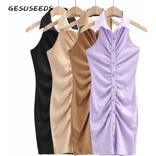 Gesuseeds Summer Dresses With Buttons