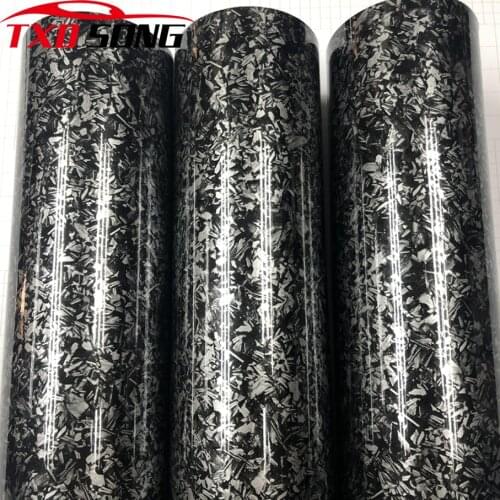 Glossy 3D forged black silver gold Carbon Fiber Wrapping Vinyl Film Motorcycle Stickers Decals Auto Accessories Car Styling