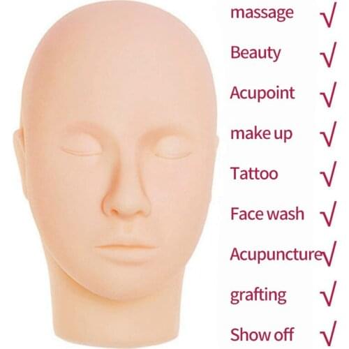 Nail art tools, eyebrow tattoo tools, rubber head molds, practice hand molds, bendable fingers can be inserted into nails