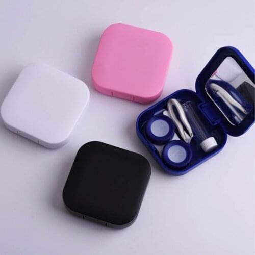 Square Nursing Bins Eye Care Holder Contact Lens Storage Boxes Travel Kit Unisex Invisibility Glasses Easy Carry Portable