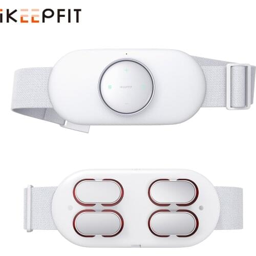 Waist Massager Smart Wireless Electric Lumbar Abdominal Massage Heating Low Frequency Pulsed Infrared Light Relief Pain iKEEPFIT