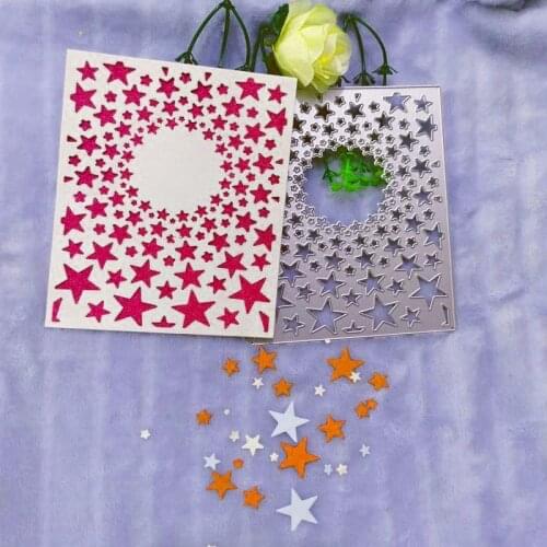Stars all over the sky, Backgroun Metal Cutting Dies for DIY Scrapbooking Album Paper Cards Decorative Crafts Embossing Die Cuts