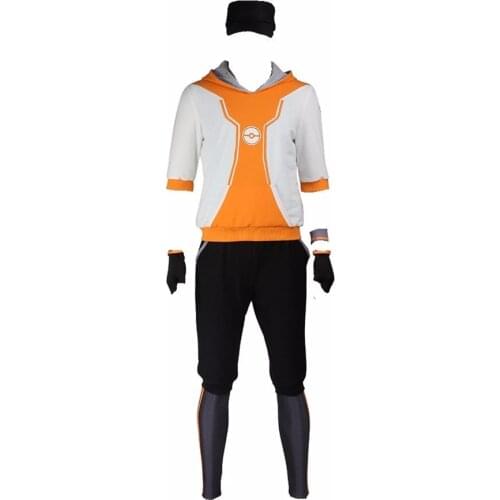 Mens Pokemon Go Trainer Team Valor Instinct Mystic Hoodie Cosplay Costume Yellow