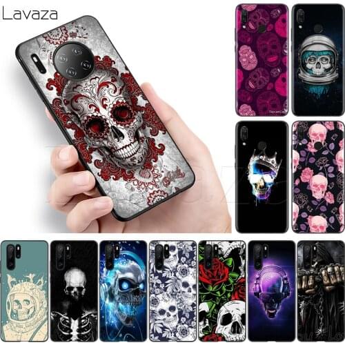 Lavaza Skull Skeleton Soft TPU Case for Huawei Y6 Y9 Mate 10 20 30 Nova 3 3i 4 4E 5 5i 5T Smart Lite Pro 2019