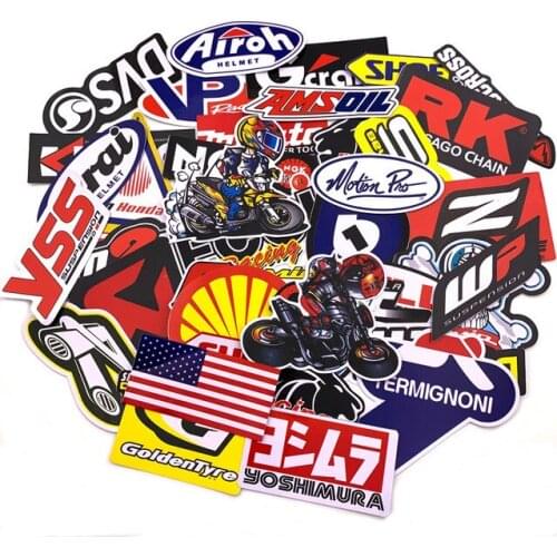 40 pcs/set Cartoon Stickers Motorcycle Stickers Suitable For Motorcycle Helmet Graffiti Decoration Stickers PVC Waterproof