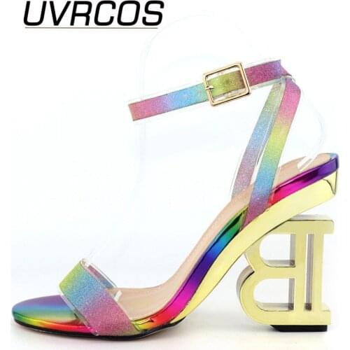 New Arrival High-heeled Fashion Ladies Ankle Cross-strap Sandals High Heels 10cm Sexy Open Toe Womens Sandals for Party Sweet