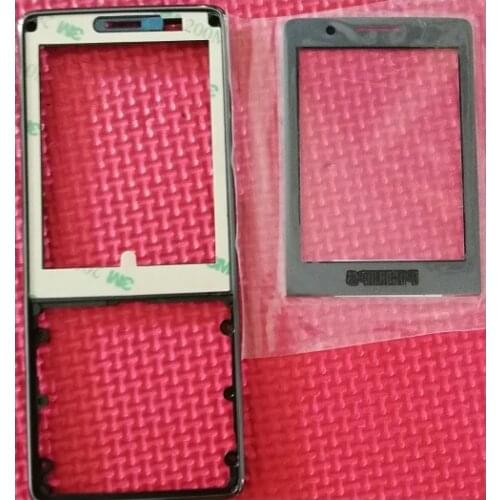 PHIXFTOP original Front housing with glass for Philips E570 Mobile Xenium CTE570 phone cellphone