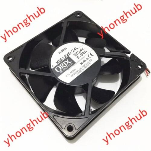 ORIX MDE1225-24L AC 24V 0.30A 120x120x25mm 3-wire Cooling Square Fan