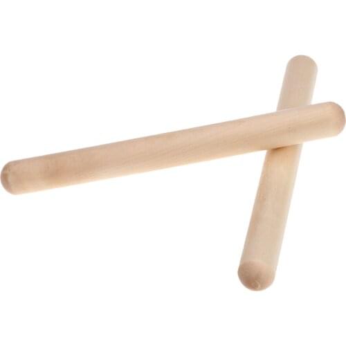 Pair of Rhythm Sticks Birch Drumsticks Kid Children Musical Toy Gift Percussion Instrument Parts & Accessories