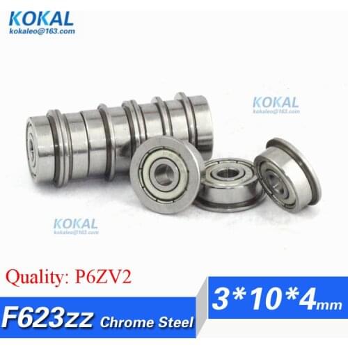 [CMF623ZZ-P6]Free Shipping 10pcs ABEC5 china bearing manufacture flange bushing ball bearing F623zz R-1030ZZ F623 F623-2z 3*10*4
