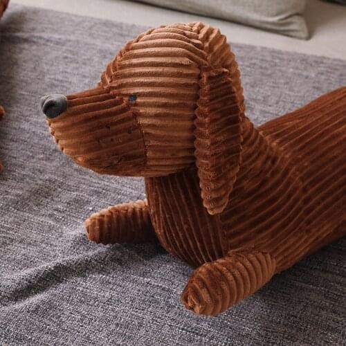 50/70/100CM Couple Brown Dog Cute British Short-legged Dachshund Dog Pillow Cushion Sofa Decorative Pillow Children Girls Gift