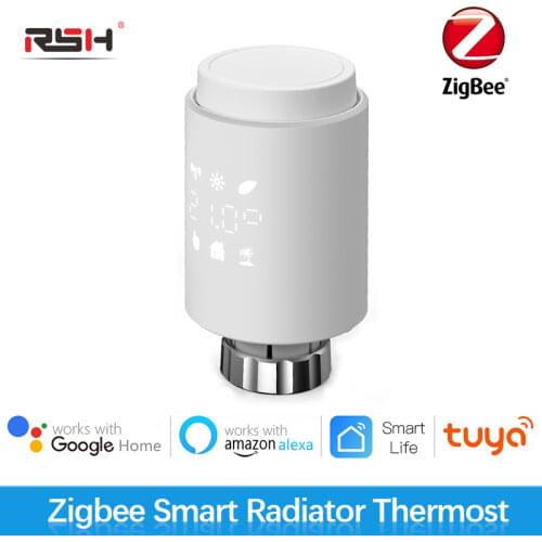 Tuya Zigbee Smart Heizkörper Termostat Thermost Ventil Vertikale Montage Control, Installation Arbeit mit Alexa,Google Hause